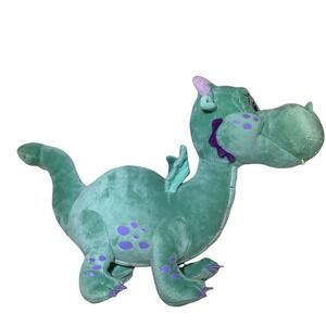 Disney Store "Sofia" Plush 18" Crackle Winged‎ Green Purple Spots Dragon Stuffed
